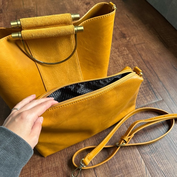 Altar'd State Mustard Yellow Tote Bag - Picture 3 of 5